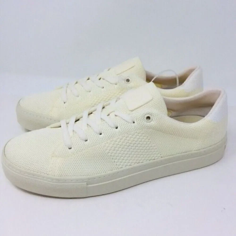 Greats Knit lace up Shoes 9.5 Cream color BoxQ